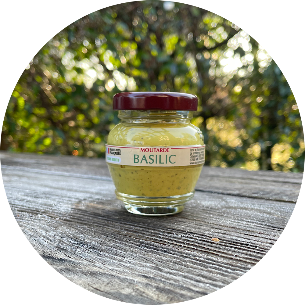 Moutarde au Basilic (55g)